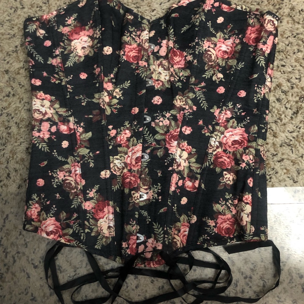 Sexy, floral corset